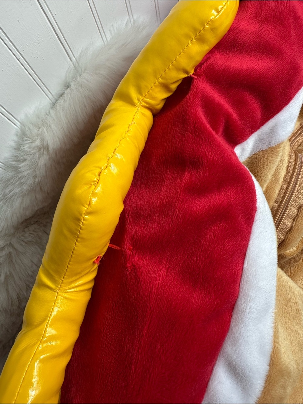 Infant Hot Dog Costume in Tan, Red & Yellow  0-6 months - Picture 13 of 15